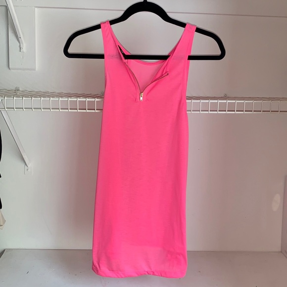 Bright Pink Sleeveless Tank Top - Picture 2 of 4
